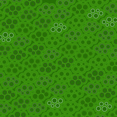 Fototapeta premium green circle stem cell pattern background