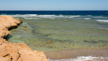 sea and beach in sahl hasheesh