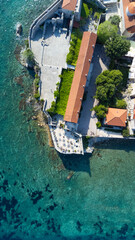 Drone view of the lookout in Budva old town - Budva, Montenegro