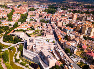Fototapeta na wymiar Aerial view on the city Guadalajara. Castile-La-Mancha. Spain