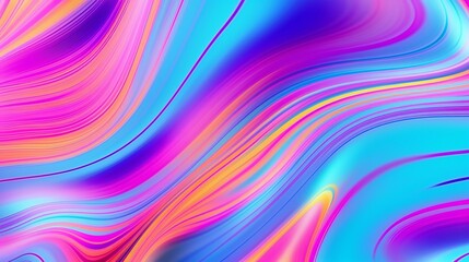 Obraz premium Colorful wavy lines on a vibrant background