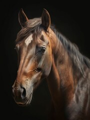 Fototapeta na wymiar beautiful horse, Generative IA
