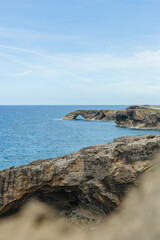 Fototapeta na wymiar Arecibo cueva del indio rock formations landscape in the coast of puerto rico