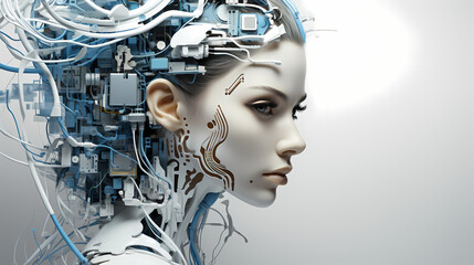 graphical representation of artificial intelligence - AI-generated image
