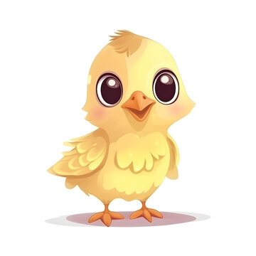 Colorful and adorable clipart of a sweet baby chick