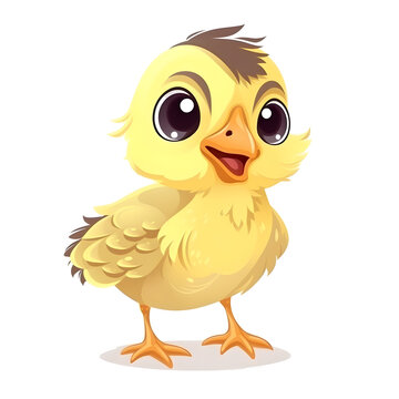 Playful baby chick illustration for your designs