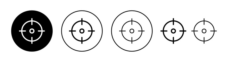 Target icon set for web and mobile app. goal icon vector. target marketing sign and symbol