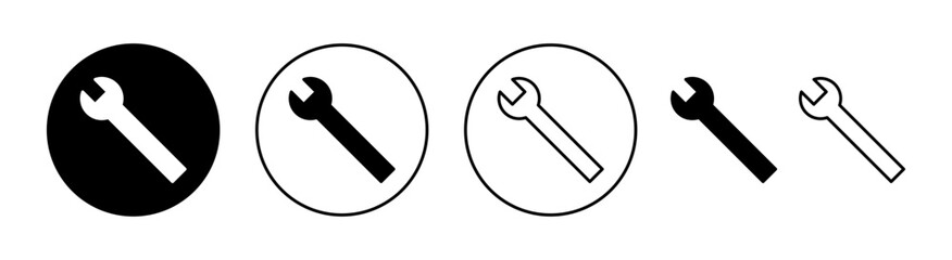 Wrench icon set for web and mobile app. repair icon. tools sign and symbol