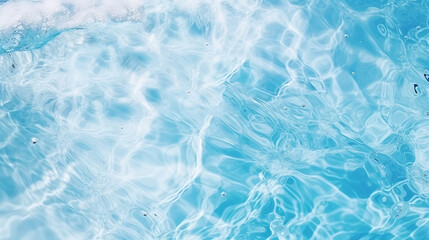 Fototapeta na wymiar Crystal Clear Waters: A Serene Pool Perspective top view - Generative AI
