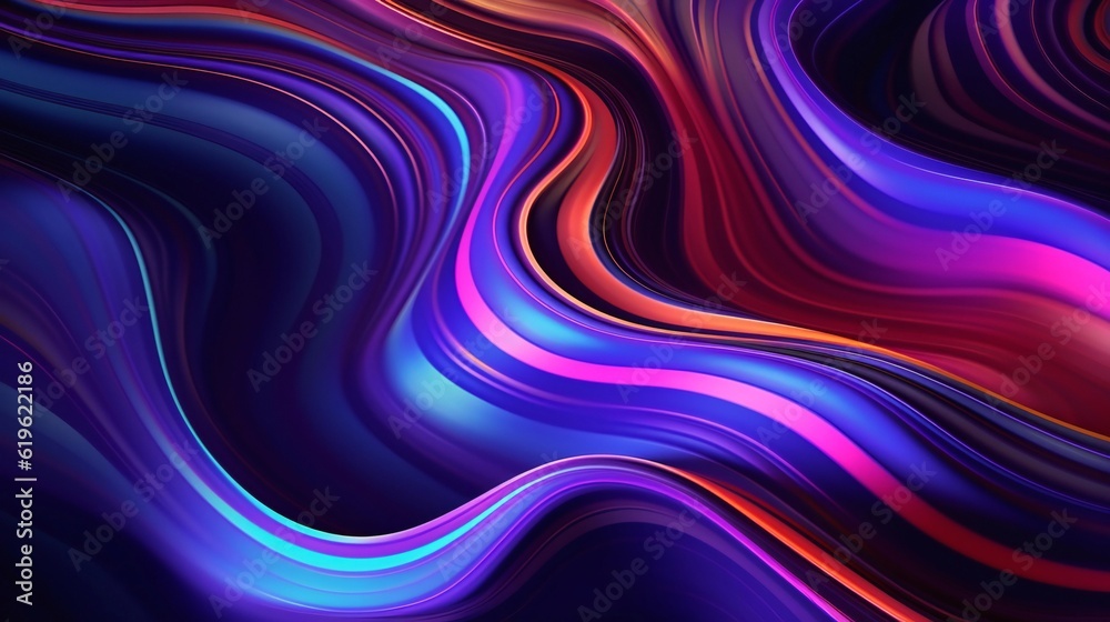 Poster a vibrant and dynamic abstract background with flowing and curving lines