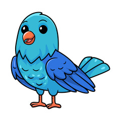 Cute forpus parrotlet bird cartoon