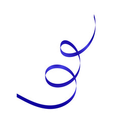 Obraz premium Spiral Blue Ribbon