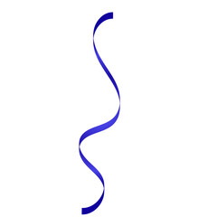 Obraz premium Spiral Blue Ribbon