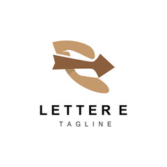 E Letter Logo, Education Vector, Simple E Alphabet Design, Illustration, Symbol, Template, Brand