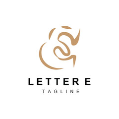 E Letter Logo, Education Vector, Simple E Alphabet Design, Illustration, Symbol, Template, Brand