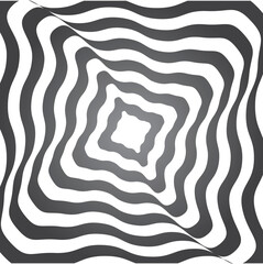 Abstract Patterned Background with Twisted Wavey Square Shapes