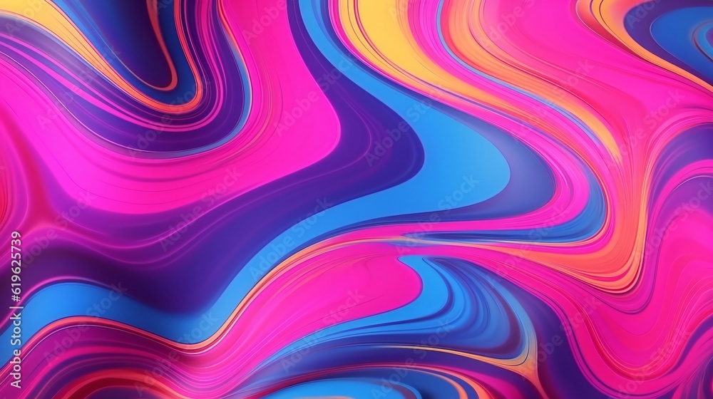 Poster a colorful background with a wavy design