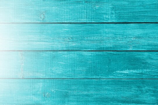 Old grunge blue wood plank background.