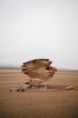 Formación rocosa en desierto