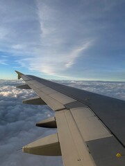 view from airplane window