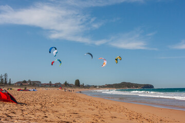 Kite Surfing At The Beach