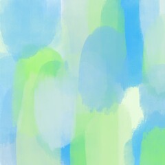 Green And Blue Gouache Abstract Painting Background