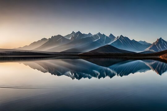 sunrise over the lake wallpepar