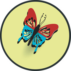 Simple butterfly icon