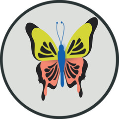 Simple butterfly icon