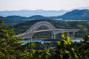 Bridge over the river in Panama City 