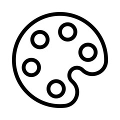 Fototapeta premium Color Palette Icon in Web Design 