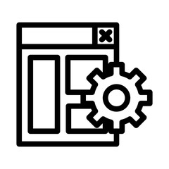 Configuration Icon in Web Design 