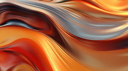 Foto op Canvas Abstract colorful liquid metal background. © tashechka