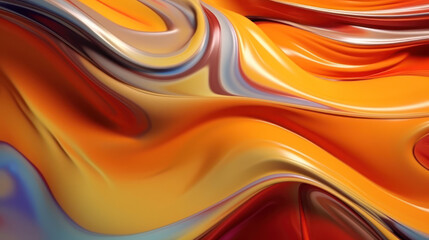 Abstract colorful liquid metal background.