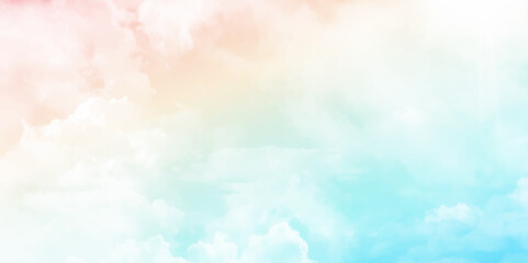 Fototapeta na wymiar Beautiful pastel and white sky background textures