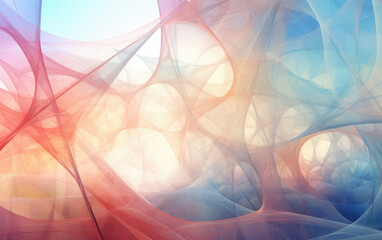 Pastel Colors Volumetric Digital Abstract Background