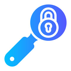 magnifying glass gradient icon