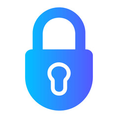 padlock gradient icon