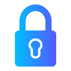 padlock gradient icon