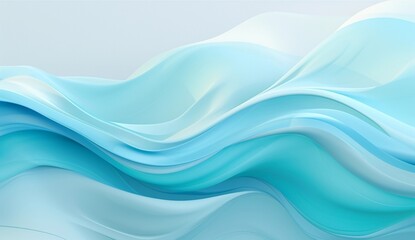 3D abstract blue wave background