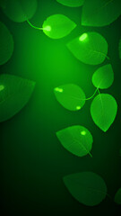 Green Plants Wallpaper Vertical Background| Generative AI