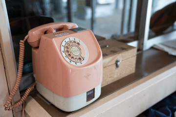 昔懐かしいダイヤル式電話