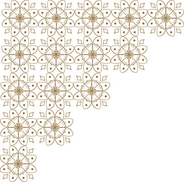 Indonesian Batik Pattern Corner