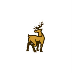 Simple Deer Logo Design