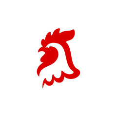 Simple Rooster Head Logo Design © Muchamad Musa