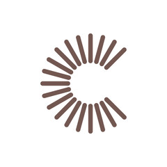 Monogram design vector logo. Monogram initial letter mark C logo design