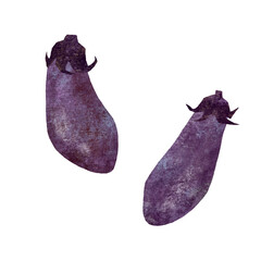 なす　手描き　イラスト