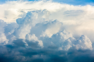 Naklejka na ściany i meble Beautiful clouds in the sky, countryside Chiangmai province Thailand.