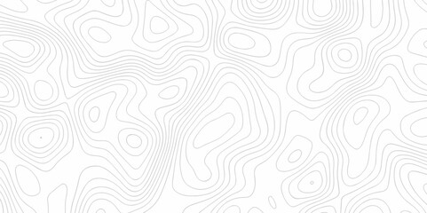 Seamless pattern with White sea map and topographic contours map background,curved reliefs abstract background. Topographic map patterns, topography line map. White background with topographic.