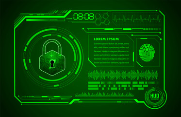 board future technology, blue hud cyber security concept background